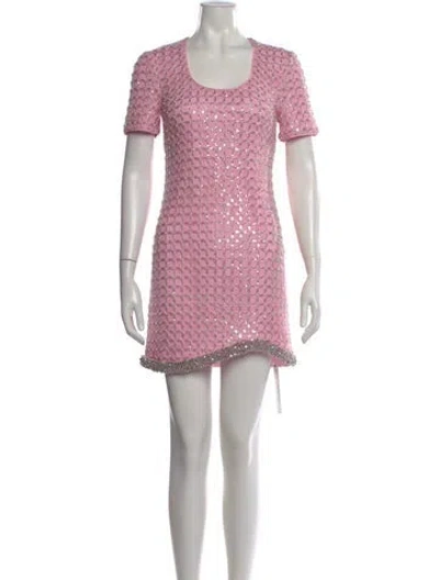 Pre-owned Simkhai Patterned Mini Dress In Pink