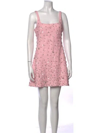 Pre-owned Simkhai Patterned Mini Dress W/ Tags In Pink