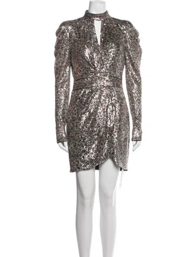 Pre-owned Simkhai Patterned Mini Dress In White