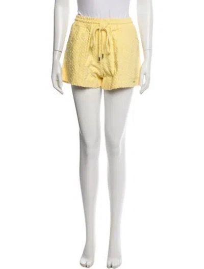 Pre-owned Simkhai Patterned Mini Shorts In Neutrals