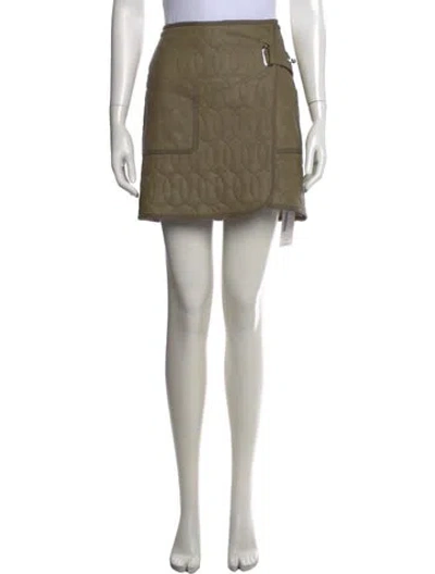 Pre-owned Simkhai Patterned Mini Skirt In Neutral