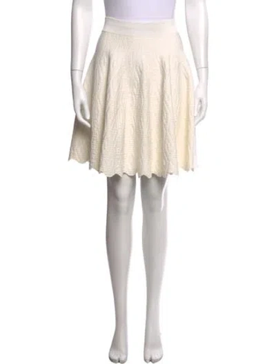 Pre-owned Simkhai Patterned Mini Skirt In Neutral