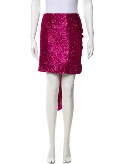 Pre-owned Simkhai Patterned Mini Skirt In Pink