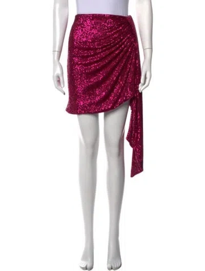 Pre-owned Simkhai Patterned Mini Skirt In Pink
