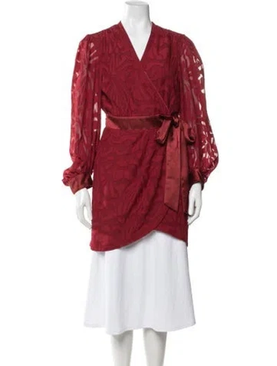 Pre-owned Simkhai Patterned Nightgown In Red