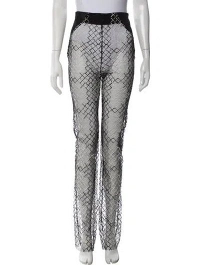 Pre-owned Simkhai Patterned Straight Leg Pants In Multicolor