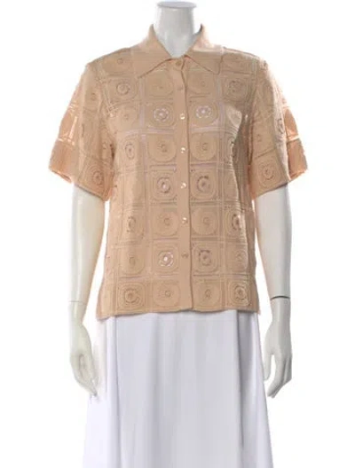 Pre-owned Simkhai Patterned Sweater W/ Tags In Neutral