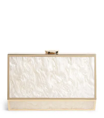 Simkhai Pearlised Maddox Clutch Bag In Ivory