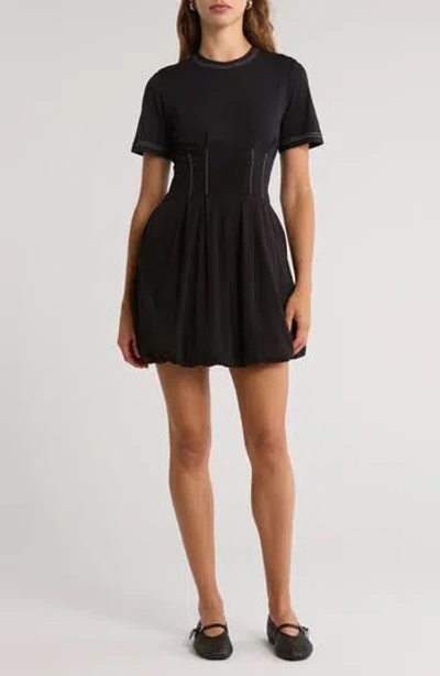 SIMKHAI SIMKHAI PEARSON BUBBLE HEM MINIDRESS