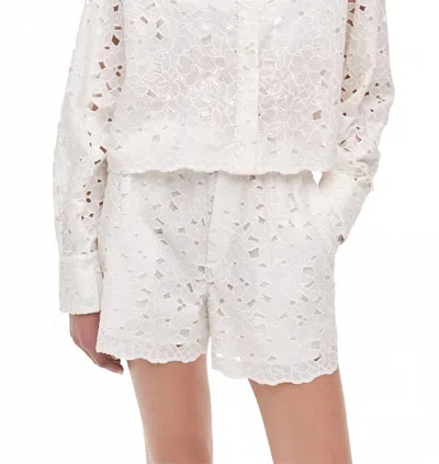 Simkhai Penelope Embroidered Shirt In White