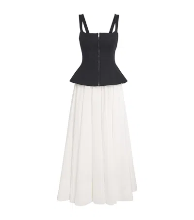 SIMKHAI PEPLUM CORSET JOLYNN MAXI DRESS