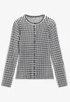 Simkhai Womens Midnight Multi Gracen Gingham-knit Cardigan Xs