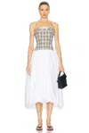 Simkhai Women's Pfeiffer Midi Dress In Midnight Gingham