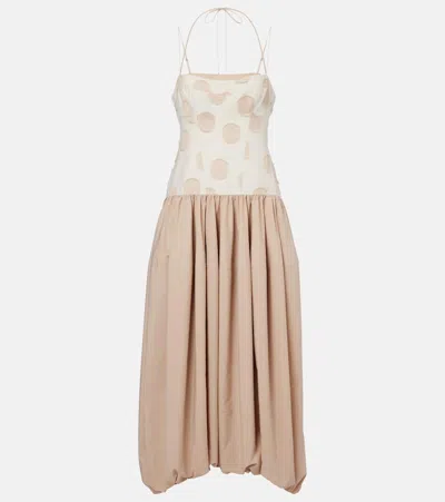 Simkhai Pfeiffer Polka-dot Midi Dress