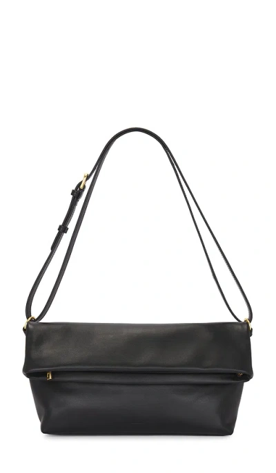 Simkhai Phoenix Leather Fold Over Tote In Black