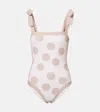 Simkhai Piper Polka-dot Swimsuit In Neutral