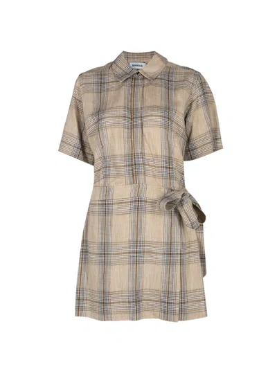 Simkhai Plaid Mini Dress In Multi