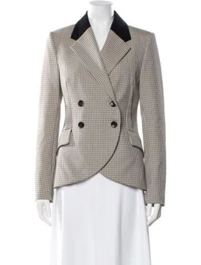 Pre-owned Simkhai Plaid Print Blazer In Multi