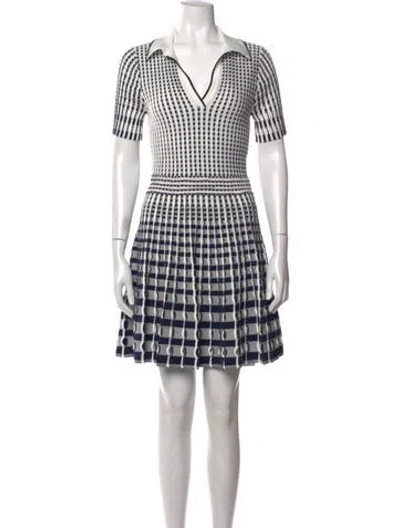 Pre-owned Simkhai Plaid Print Mini Dress In Multicolor