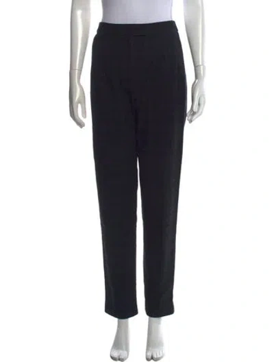 Pre-owned Simkhai Plaid Print Straight Leg Pants In Black