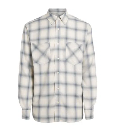 Simkhai Plaid Rennick Shirt In White
