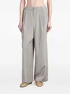 Shop Simkhai Pleat-detailing Trousers In Grey