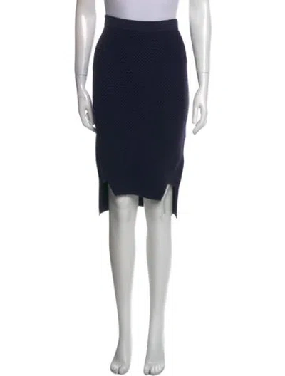 Pre-owned Simkhai Pleated Accents Knee-length Skirt In Black