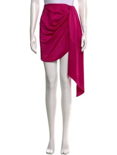Pre-owned Simkhai Pleated Accents Knee-length Skirt In Pink