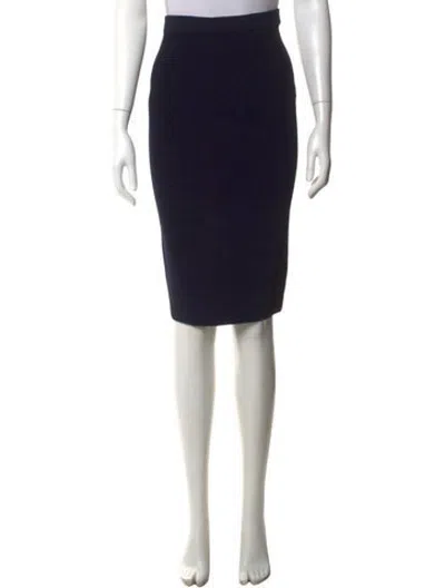 Pre-owned Simkhai Pleated Accents Midi Length Skirt In Black