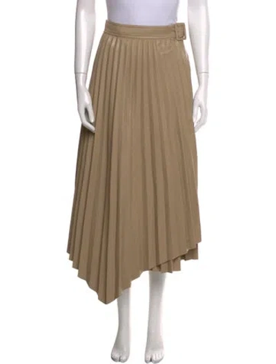 Pre-owned Simkhai Pleated Accents Midi Length Skirt In Neutral