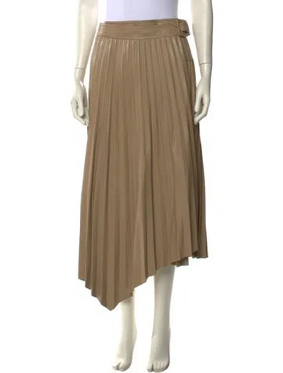 Pre-owned Simkhai Pleated Accents Midi Length Skirt In Neutral