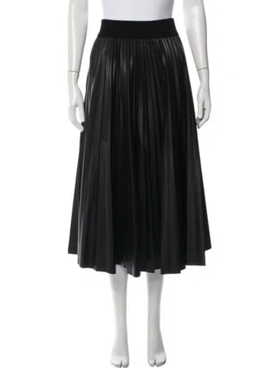 Pre-owned Simkhai Pleated Accents Midi Length Skirt W/ Tags In Black
