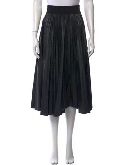 Pre-owned Simkhai Pleated Accents Midi Length Skirt W/ Tags In Black