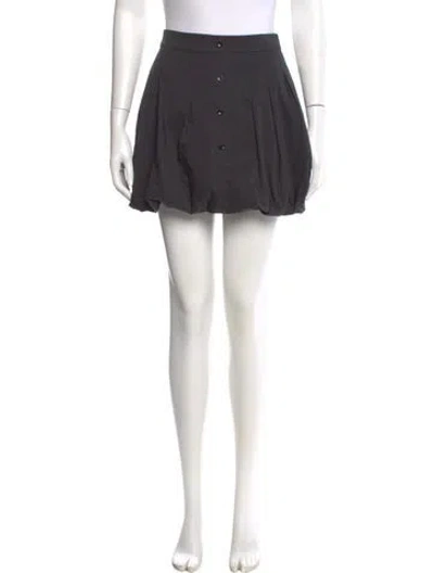 Pre-owned Simkhai Pleated Accents Mini Skirt W/ Tags In Black