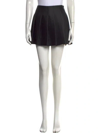 Pre-owned Simkhai Pleated Accents Mini Skirt W/ Tags In Black