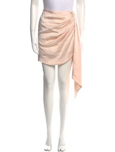 Pre-owned Simkhai Pleated Accents Mini Skirt W/ Tags In Neutral