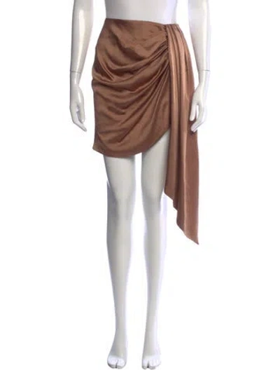 Pre-owned Simkhai Pleated Accents Mini Skirt W/ Tags In Neutrals