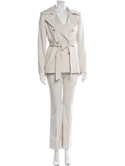 Pre-owned Simkhai Pleated Accents Pantsuit In Neutral