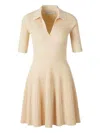 Simkhai Pleated Collared Dress In Neutral