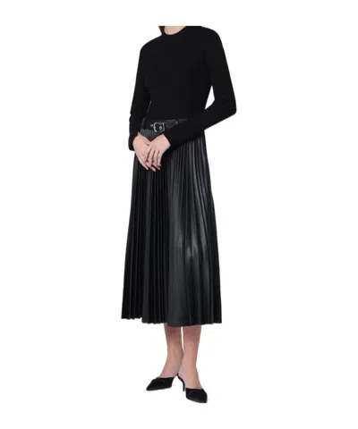 Simkhai Pleated Midi Dress In Black