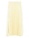 Simkhai Melanie Pleated Midi Skirt In Yellow