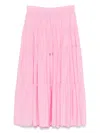 Simkhai Lulee Skirt In Rose-pink Viscose