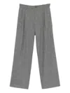PLEATED WIDE-LEG TROUSERS