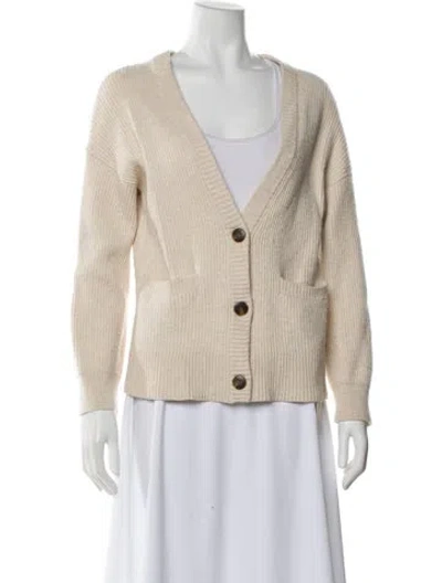Pre-owned Simkhai Plunge Neckline Sweater In Neutral