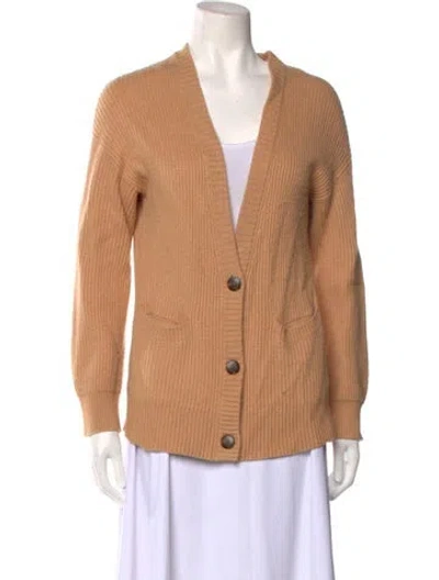 Pre-owned Simkhai Plunge Neckline Sweater In Neutral