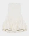 Simkhai Womens Sand Pollie Balloon Linen-blend Mini Dress