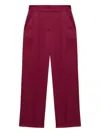 Simkhai Pressed-crease Trousers In Burgundy