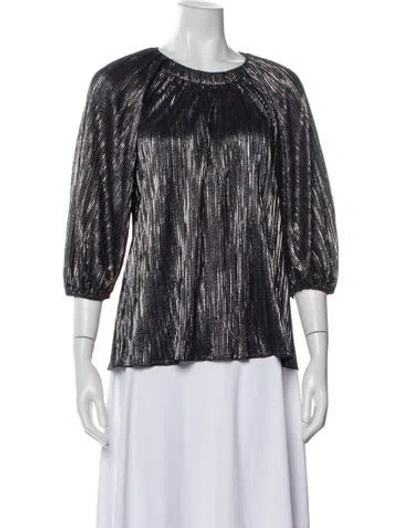 Pre-owned Simkhai Printed Crew Neck Blouse