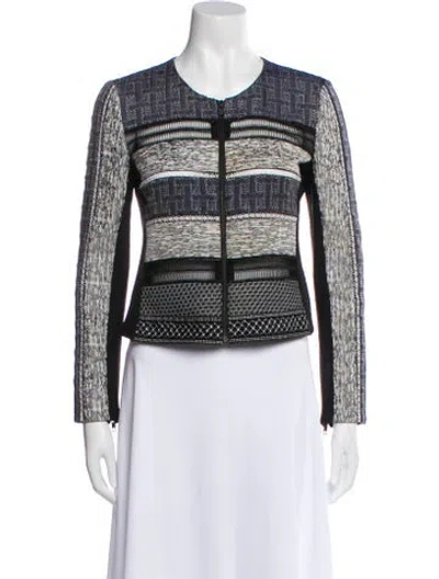 Pre-owned Simkhai Printed Evening Jacket In Blue