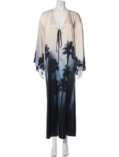 Pre-owned Simkhai Printed Jacket In Blue